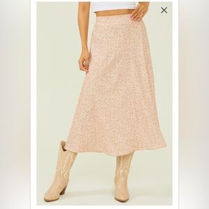 Midi Floral Skirt